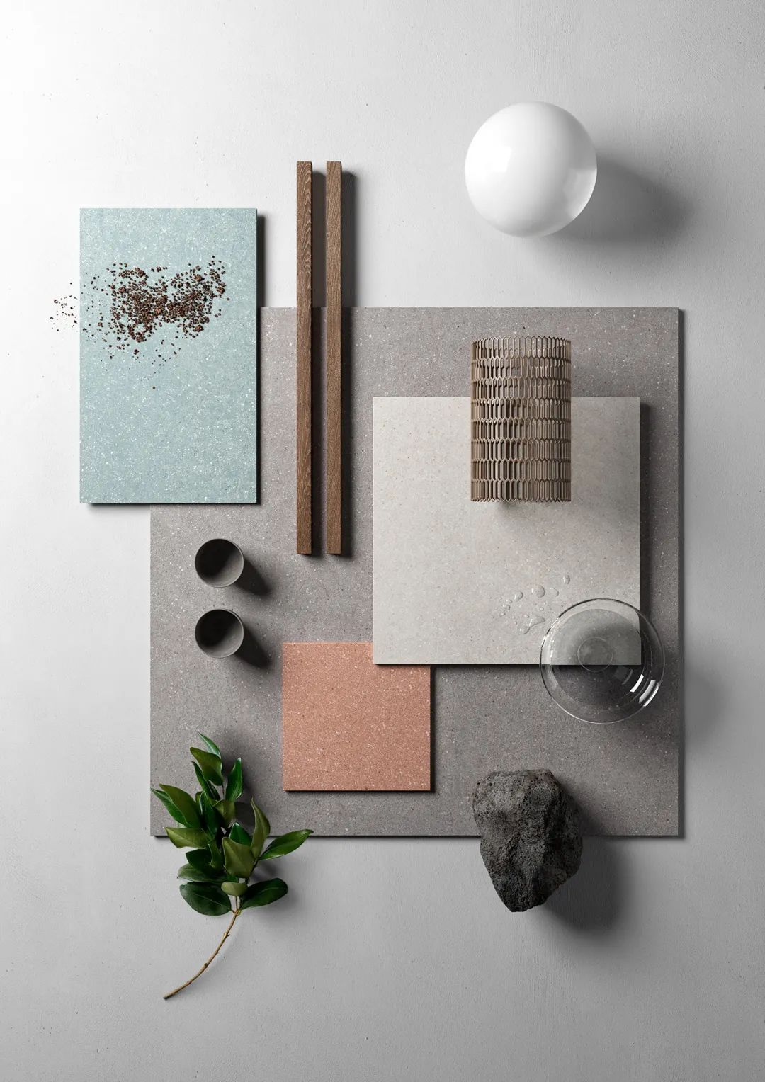 M·新品推薦 | 自愈系水磨石巖板，色彩清新，活潑卻不張揚(yáng)(圖1)